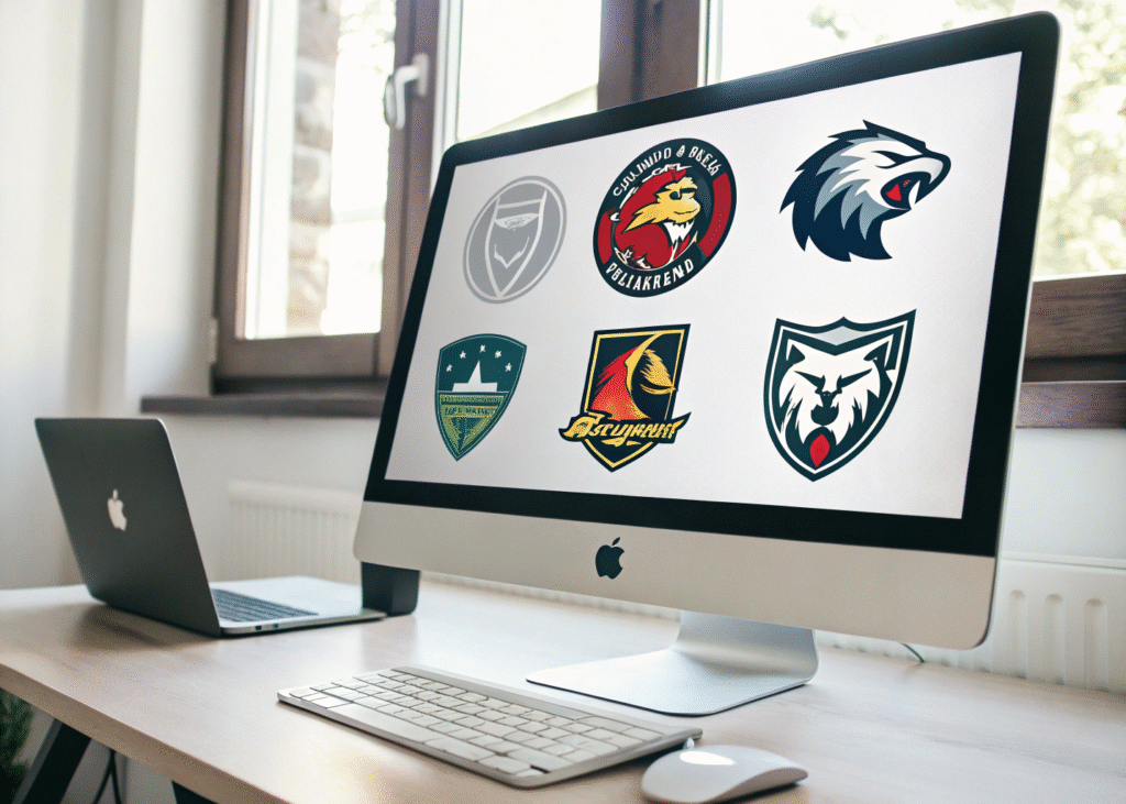 a picture that can show different custom logos on